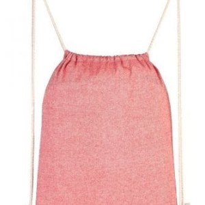 BOLSA-MOCHILA IVORY ROJO SIN 161 R (ALGODÓN RECICLADO)(P)
