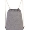 BOLSA-MOCHILA IVORY GRIS SIN 161 G (ALGODÓN RECICLADO)(P)
