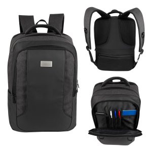 MOCHILA ATENA NEGRO SIN 404 N (POLIÉSTER / PVC)(P)
