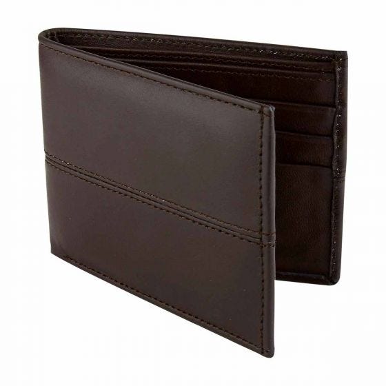 CARTERA IMERETI CAFE W 650 C (PIEL CORTE VACUNO / FORRO TEXTIL)(P)