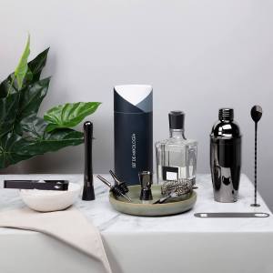 SET SHAKER CONWY NEGRO BAR 016 N (ACERO INOXIDABLE)(P)