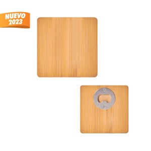 PORTAVASOS DESTAPADOR BEIGE BAR 023 BE (BAMBÚ)(P)