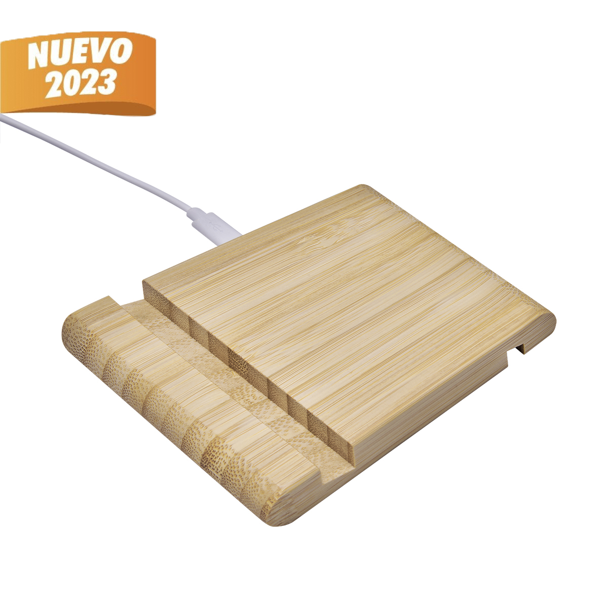 Cargador Inalámbrico Ful Beige CRG 042 BE (Bambú)(P)
