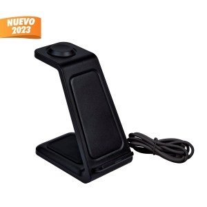 MULTICARGADOR INALÁMBRICO VÁLI NEGRO CRG 047 N (PLÁSTICO)(P)