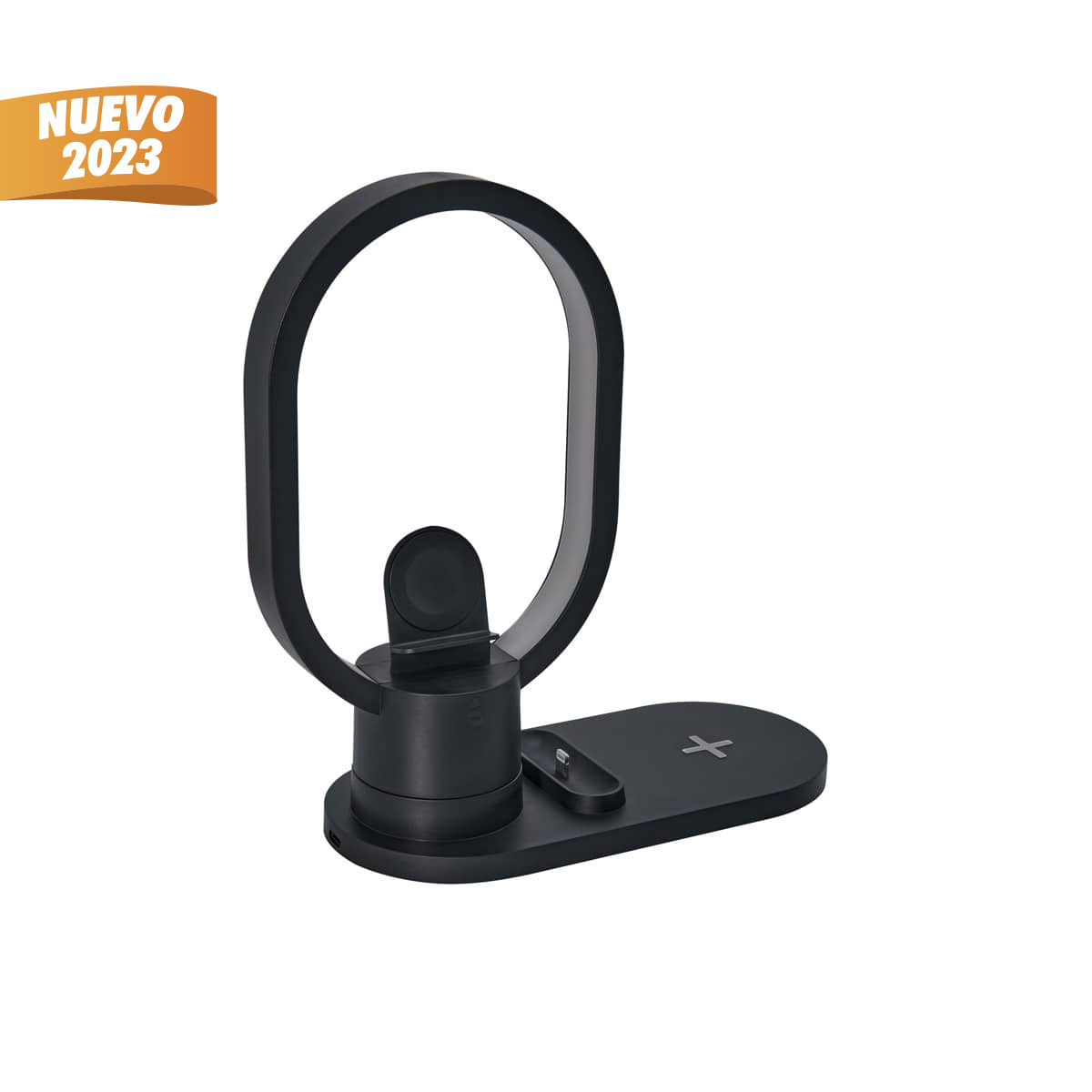 Cargador con Lámpara Valoa Negro CRG 051 N (Plástico)(P)