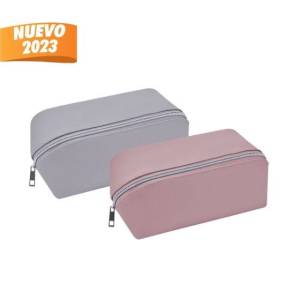 COSMETIQUERA BERNA GRIS DAM 028 G (CURPIEL / POLIÉSTER FORRO)