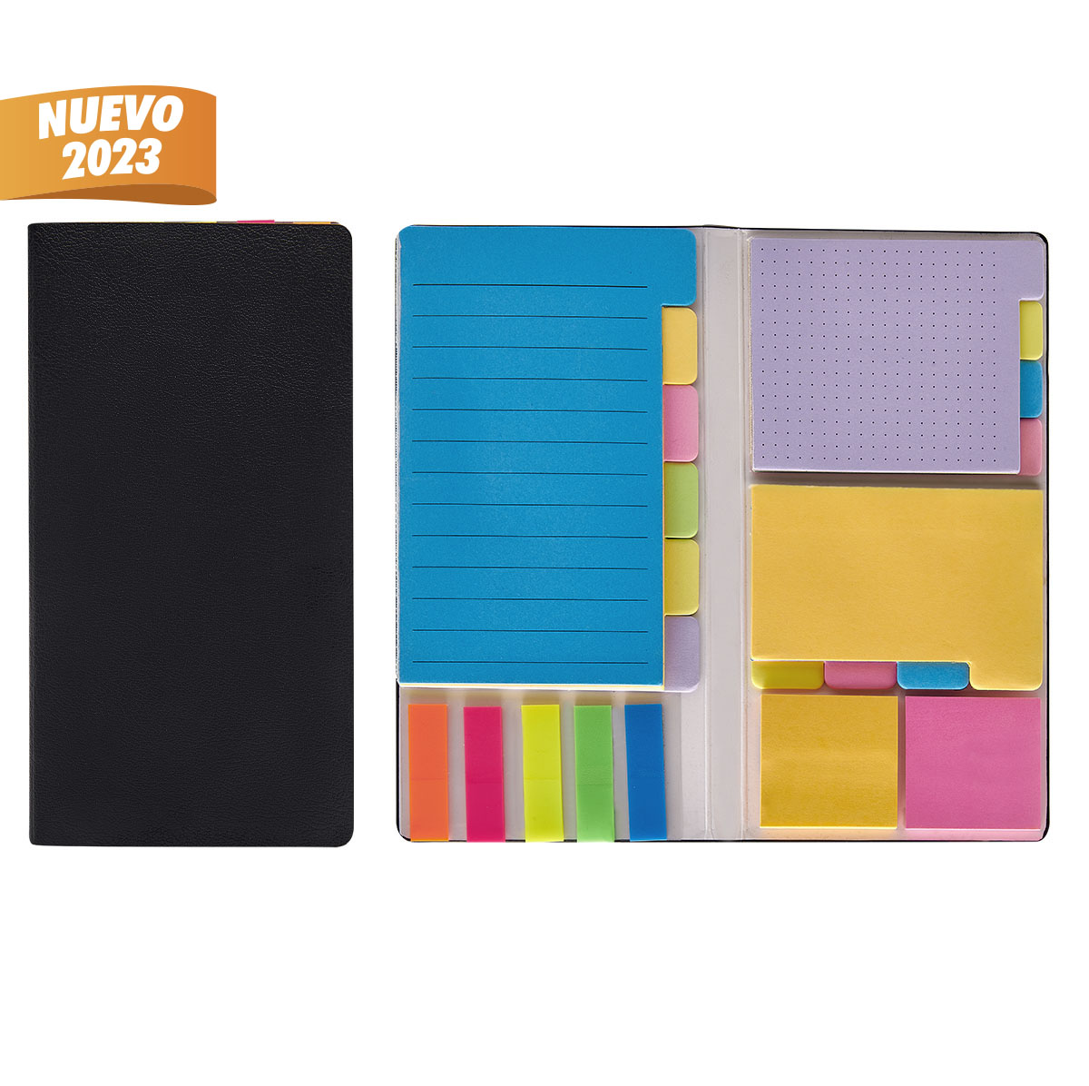 Notas Pasta Curpiel Negro HL 008 N (Curpiel / papel)(P)