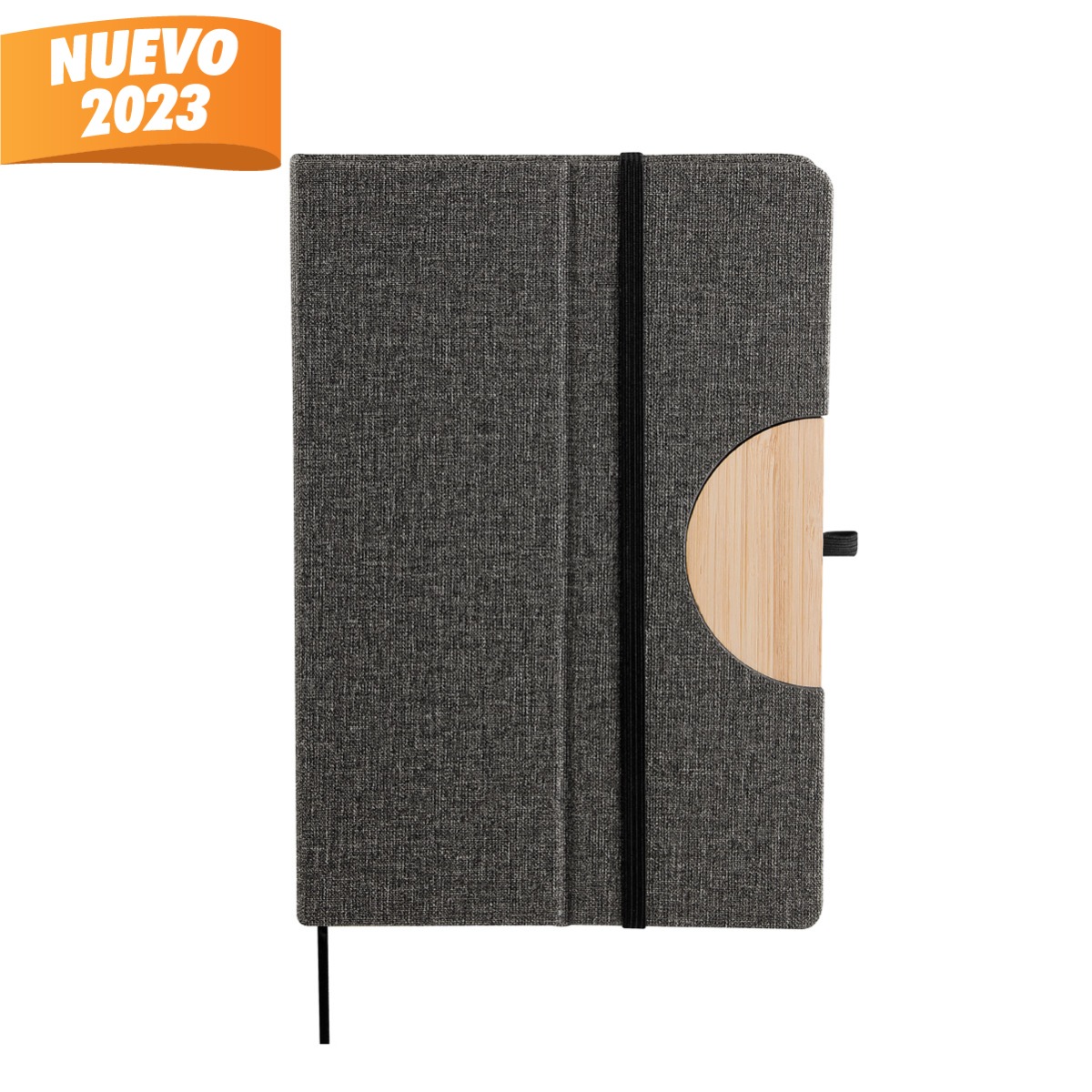 LIBRETA PAULO GRIS HL 9080 G (CURPIEL / BAMBÚ)(P)