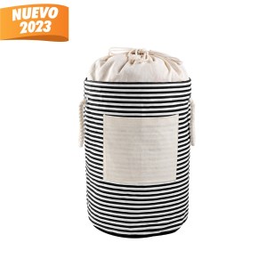 CESTO PARA ROPA JUDITH NEGRO KTC 973 N (ALGODÓN)(P)