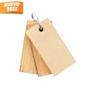 Llavero con Notas Louro Beige M 7474 BE (Bambú / metal)(P)