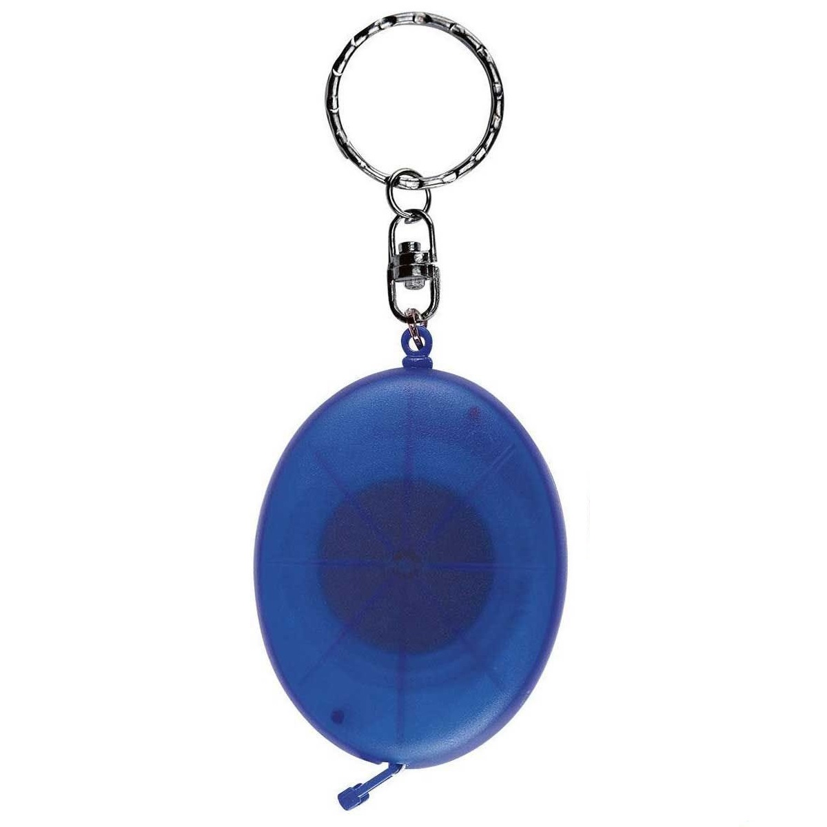 LLAVERO FLEXÓMETRO OVALADO AZUL TRASLUCIDO PRO 008 AT (PLÁSTICO)(P)