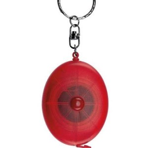 LLAVERO FLEXÓMETRO OVALADO ROJO TRASLUCIDO PRO 008 RT (PLÁSTICO)(P)