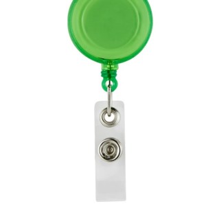 PORTAGAFETE RETRÁCTIL VERDE PRO 027 V (PLÁSTICO)(P)