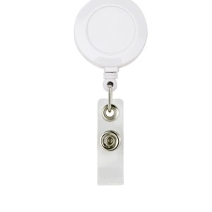 PORTAGAFETE RETRÁCTIL BLANCO PRO 027 B (PLÁSTICO)(P)