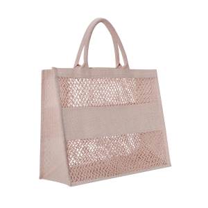 BOLSA ANTONELA BEIGE SIN 237 BE (YUTE / ALGODÓN)(P)