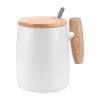 TAZA MALI BLANCO TAZ 045 B (PORCELANA / MADERA / ACERO INOXIDABLE)(P)