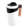 TAZA MARIELLA BLANCO TAZ 047 B (CERÁMICA / ACERO INOXIDABLE / MADERA)(P)