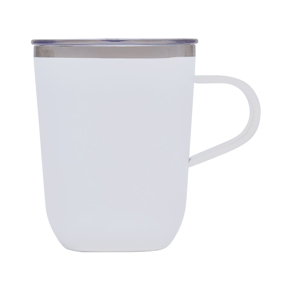 TAZA MINI METÁLICA BLANCO TAZ 049 B (ACERO INOXIDABLE / PLÁSTICO)(P)
