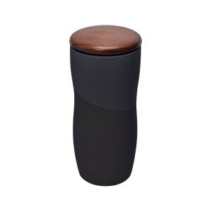 TERMO DE CERÁMICA BOOTLE BLANCO NEGRO TAZ 056 N (CERÁMICA / MADERA)(P)