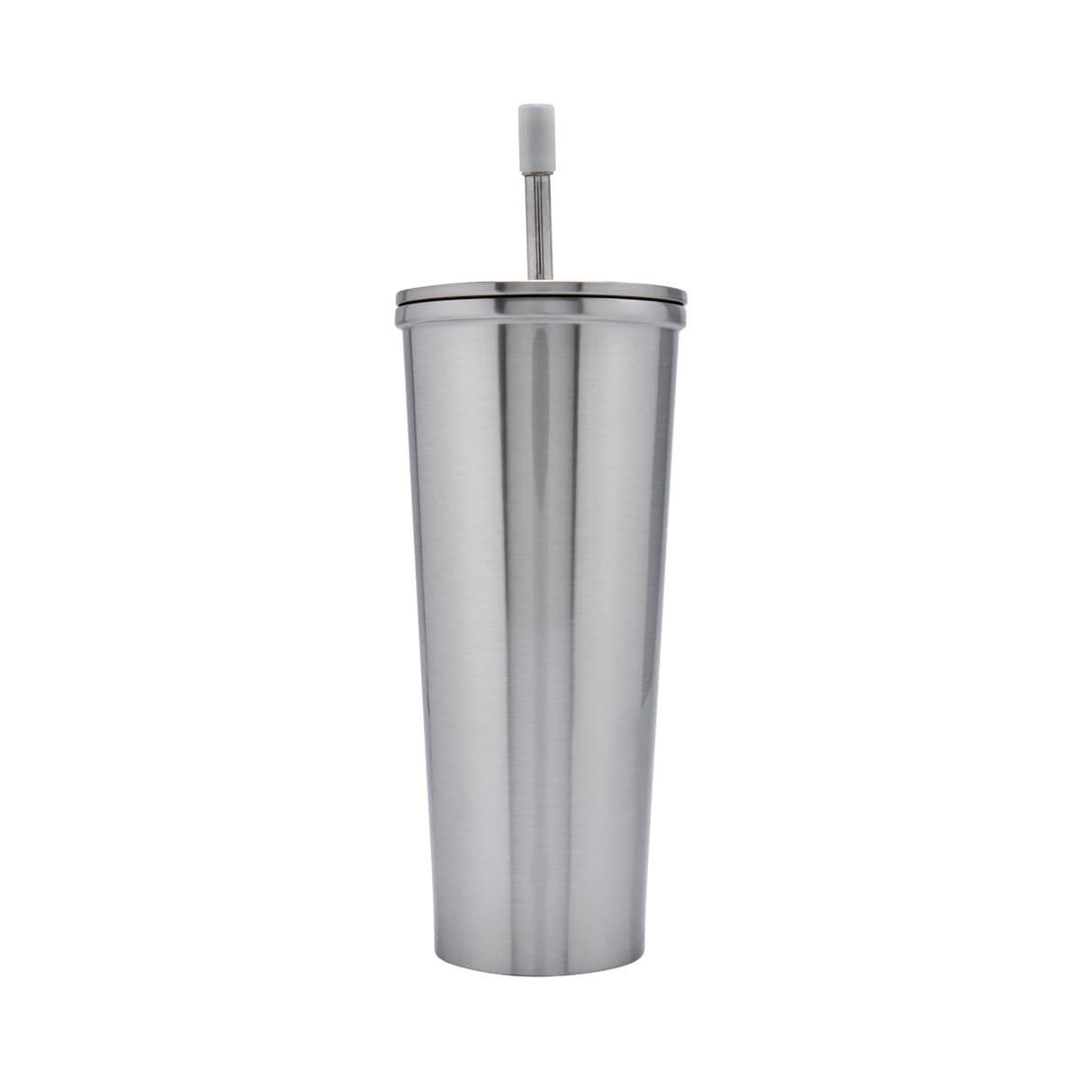 TERMO METÁLICO CON POPOTE PLATA TMPS 149 S (ACERO INOXIDABLE / PLÁSTICO / SILICÓN)(P)