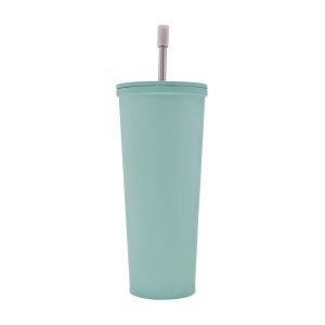 TERMO METÁLICO CON POPOTE VERDE PASTEL TMPS 149 VP (ACERO INOXIDABLE / PLÁSTICO / SILICÓN)(P)