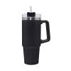 TERMO CON ASA Y POPOTE NEGRO TMPS 164 N (ACERO INOXIDABLE / PLÁSTICO)(P)