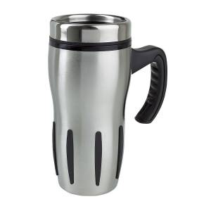 TERMO TURBO COFFEE PLATA TMPS 19. (ACERO INOXIDABLE / PLÁSTICO)(P)