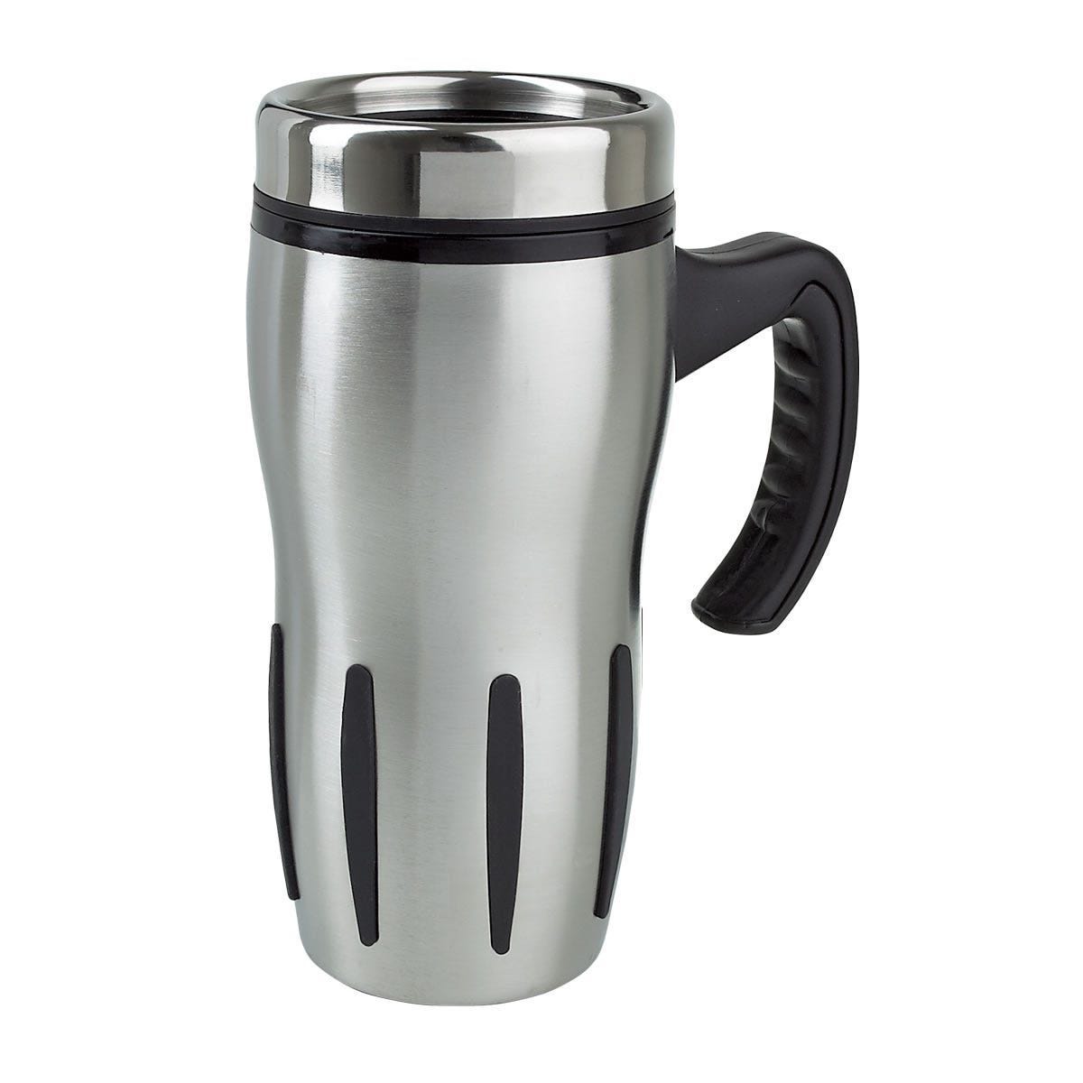TERMO TURBO COFFEE PLATA TMPS 19. (ACERO INOXIDABLE / PLÁSTICO)(P)