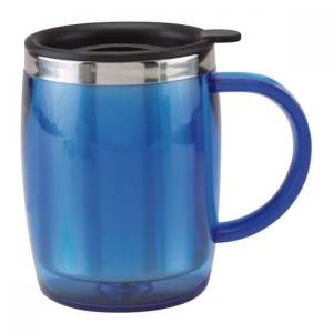 TAZA TÉRMICA BURGOS AZUL TMPS 26 A (PLÁSTICO / ACERO INOXIDABLE)(P)