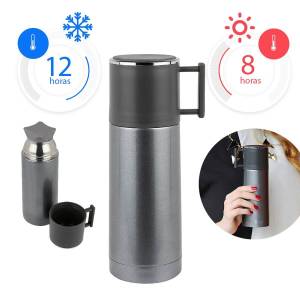TERMO MADISON GRIS TMPS 38 G (ACERO INOXIDABLE / PLÁSTICO)(P)