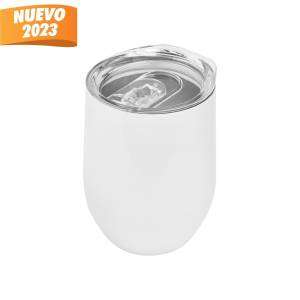 TERMO PARA SUBLIMAR BLANCO TMPS 163 B (ACERO INOXIDABLE / PLÁSTICO)(P)