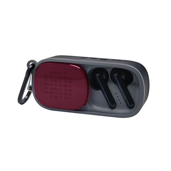 BOCINA CON EARBUDS ROJO Z 1260 R (PLÁSTICO)(P)
