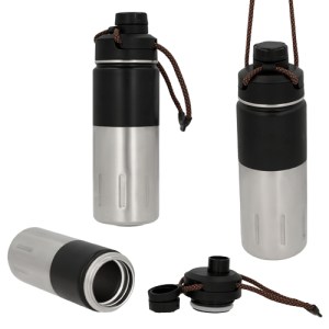 TERMO HIKE NEGRO (T 163 - ACERO INOXIDABLE / PLÁSTICO)(F)