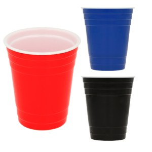 VASO PARTY NEGRO (T 167 - POLIPROPILENO)(F)