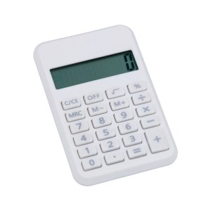 CALCULADORA ALBERT BLANCO (CA 006 - PLÁSTICO)(F)