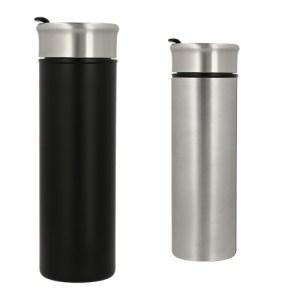 TERMO CADILLAC PLATA (T 182 - ACERO INOXIDABLE / PLÁSTICO)(F)
