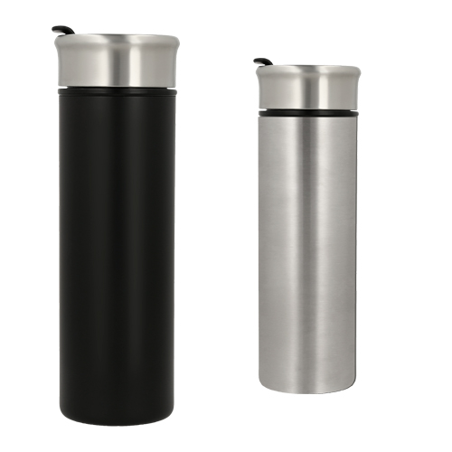 Termo Cadillac Plata (T 182 - acero inoxidable / plástico)(F)