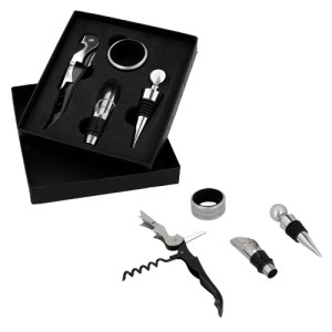 SET CARLOT NEGRO (HO 066 - CARTÓN / ACERO INOXIDABLE)(F)