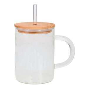 TARRO BERRY TRANSPARENTE (HO 087 - VIDRIO / BAMBÚ)(F)