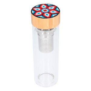 TERMO TAMAYO TRANSPARENTE (T 116 HUICHOL - VIDRIO)(F)