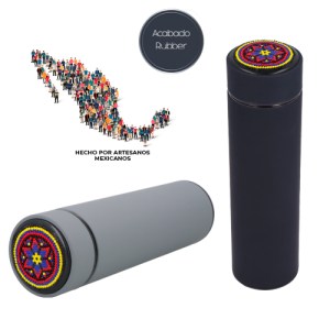 TERMO DIEGO VERDE (T 76 HUICHOL - ACERO INOXIDABLE)(F)