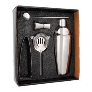 SET MOJITO PLATA (HO 060 - ACERO INOX/CARTÓN)(F)