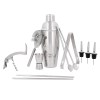 SET DAIQUIRI PLATA (HO 052 - ACERO INOXIDABLE / MADERA)(F)