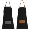 DELANTAL CUCINE NEGRO/CAFE (HO 083 - LONETA)(F)