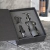 SET TORRES NEGRO (HO 067 - CARTÓN / PLÁSTICO / ACERO INOX)(F)