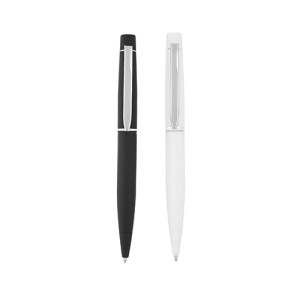 BOLÍGRAFO CALGARY BLANCO (AL 19007 - ALUMINIO/RUBBER)(F)