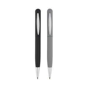 BOLÍGRAFO AKRON GRIS (AL 19008 - METAL/RUBBER)(F)