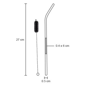 ASADOR CHOP NEGRO (HO 030 - POLIÉSTER/ACERO INOXIDABLE)(F)