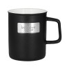 TAZA VERANDA NEGRO (HO 049 - CERÁMICA/METAL)(F)