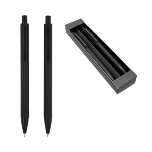 BOLÍGRAFO OXNARD NEGRO (ST 18106 - METAL/RUBBER)(F)